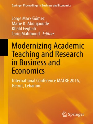 cover image of Modernizing Academic Teaching and Research in Business and Economics